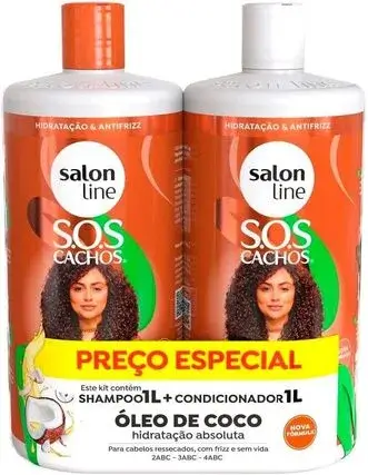 Shampoo e Condicionador Salon Line Kit SOS Cachos